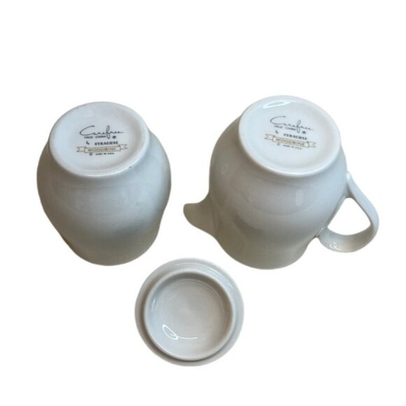 Syracuse Carefree True China Woodbine Covered Sugar & Creamer Set - Picture 6 of 9